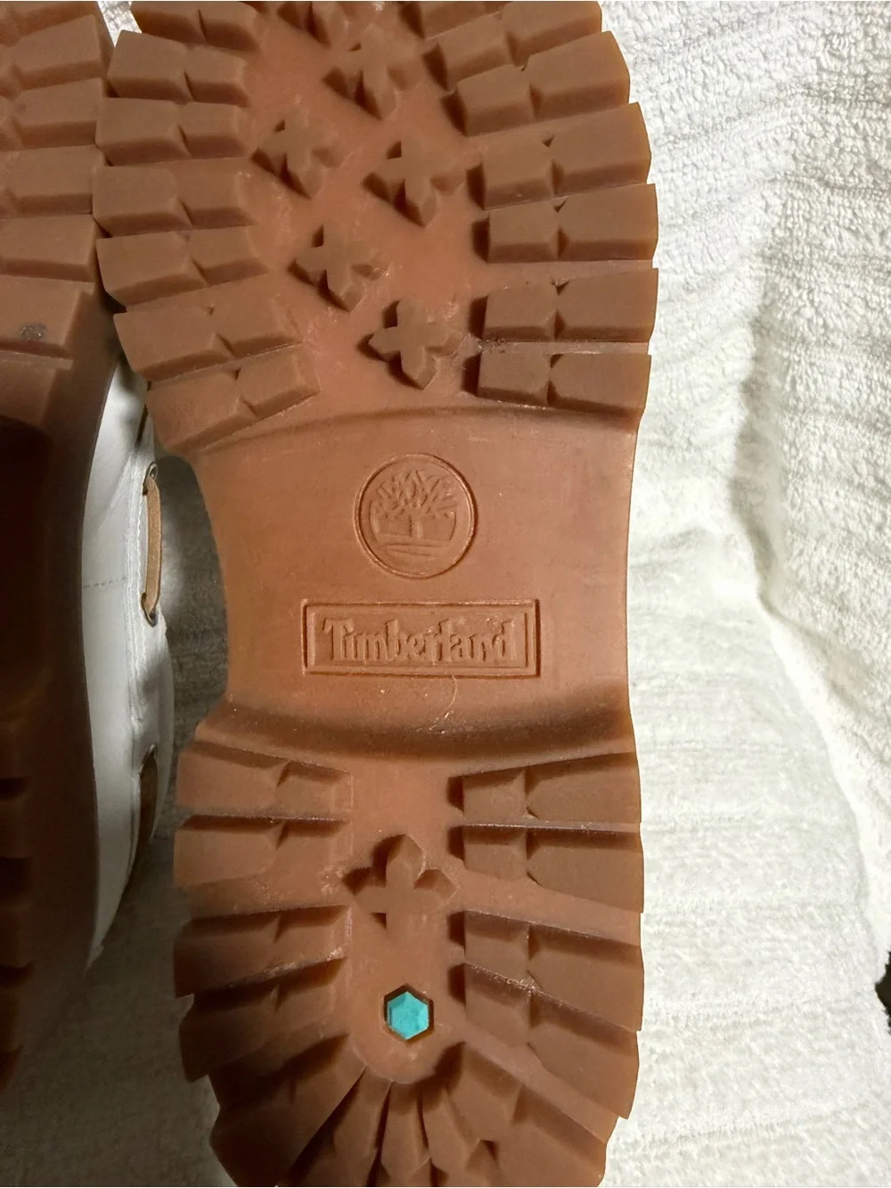 Timberland white leather